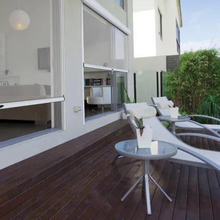 Zip exterior window blinds